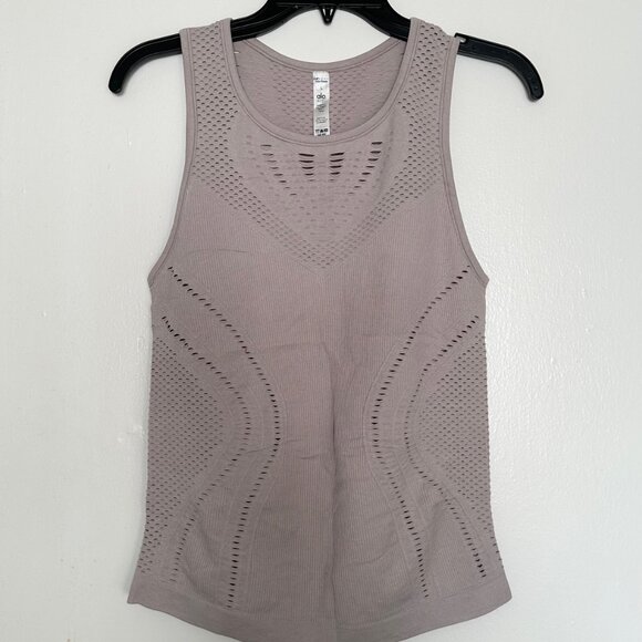 ALO Yoga Tops - Alo Yoga Lark Tank Lavender Cloud Heather Like New